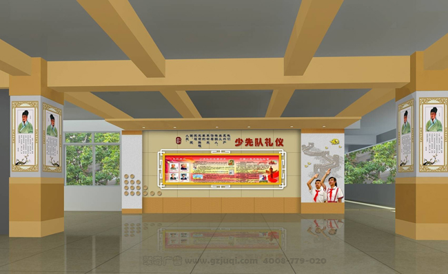 广州学校走廊文化墙设计公司