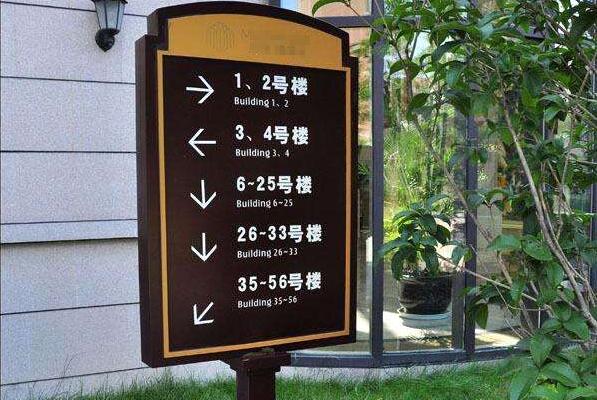 广州小区标识导视系统设计