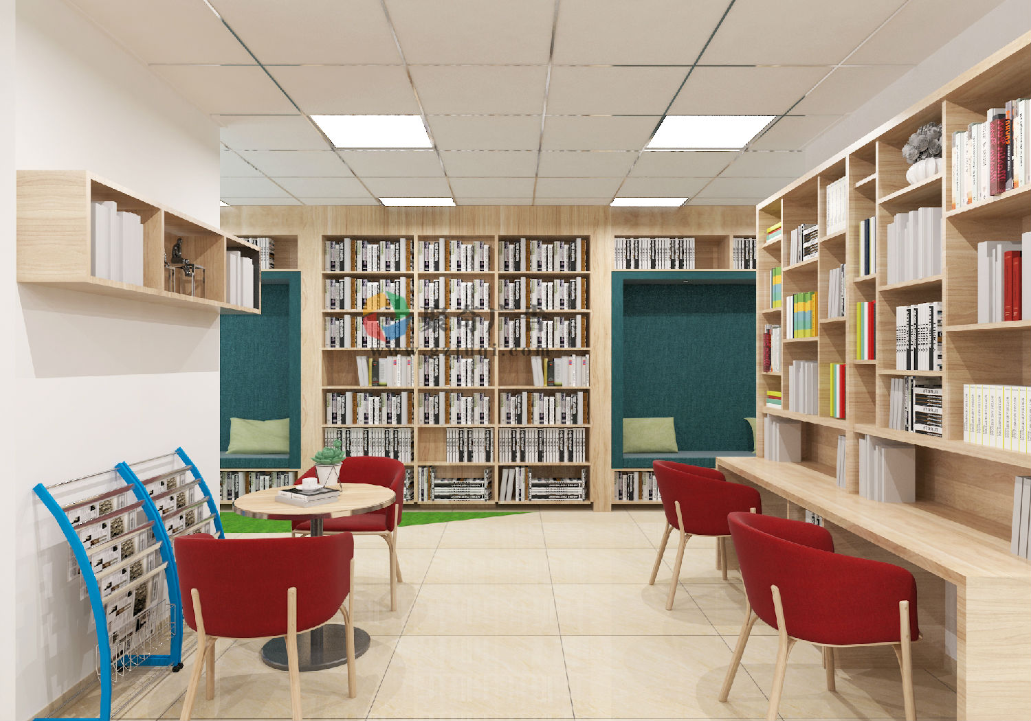 瑞东党群服务中心阅读室设计
